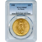 1908 $20 Saint Gaudens Double Eagle, No Motto PCGS MS65