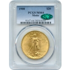 1908 $20 Saint Gaudens Double Eagle, with Motto PCGS MS64 (CAC)