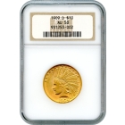 1909-D $10 Indian Head Eagle NGC AU58