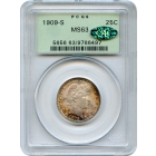 1909-S 25C Barber Quarter PCGS MS63 (CAC GOLD)