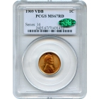 1909 1C Lincoln Head Cent VDB PCGS MS67RD (CAC)