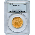 1910-D $10 Indian Head Eagle PCGS MS64