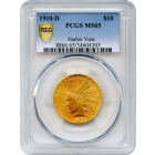 1910-D $10 Indian Head Eagle PCGS MS65