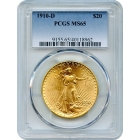 1910-D $20 Saint Gaudens Double Eagle PCGS MS65