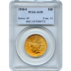 1910-S $10 Indian Head Eagle PCGS AU55