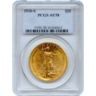 1910-S $20 Saint Gaudens Double Eagle PCGS AU58