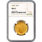 1910 $10 Indian Head Eagle NGC MS61