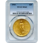 1910 $20 Saint Gaudens Double Eagle PCGS MS63