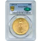 1911-D $20 Saint Gaudens Double Eagle PCGS MS65 (CAC)