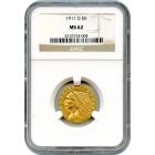 1911-D $5 Indian Head Half Eagle NGC MS62