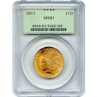 1911 $10 Indian Head Eagle PCGS MS61