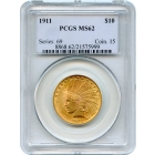 1911 $10 Indian Head Eagle PCGS MS62