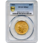 1911 $10 Indian Head Eagle PCGS MS64