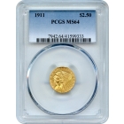 1911 $2.50 Indian Head Quarter Eagle PCGS MS64