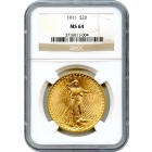 1911 $20 Saint Gaudens Double Eagle NGC MS64