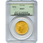 1912 $10 Indian Head Eagle PCGS MS61