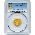 1912 $2.50 Indian Head Quarter Eagle PCGS MS64