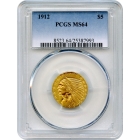 1912 $5 Indian Head Half Eagle PCGS MS64