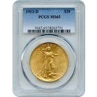 1913-D $20 Saint Gaudens Double Eagle PCGS MS65