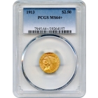 1913 $2.50 Indian Head Quarter Eagle PCGS MS64+