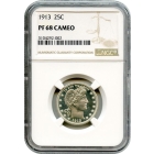 1913 25C Barber Quarter Dollar NGC PR68 Cameo - Finest Known in Cameo!
