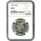 1913 50C Barber Half Dollar NGC PR67--Breathtaking Condition Rarity