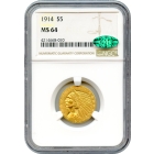 1914 $5 Indian Head Half Eagle NGC MS64 (CAC)