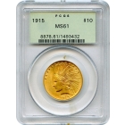 1915 $10 Indian Head Eagle PCGS MS61