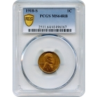 1918-S 1C Lincoln Cent, Wheat Reverse PCGS MS64RB
