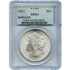 1921 $1 Morgan Silver Dollar PCGS MS64