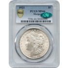 1921 $1 Morgan Silver Dollar PCGS MS66 (CAC)