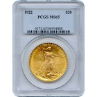 1922 $20 Saint Gaudens Double Eagle PCGS MS65