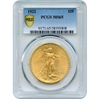 1922 $20 Saint Gaudens Double Eagle PCGS MS65