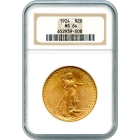 1924 $20 Saint Gaudens Double Eagle NGC MS64