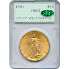 1924 $20 Saint Gaudens Double Eagle PCGS MS62 (CAC)