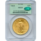 1924 $20 Saint Gaudens Double Eagle PCGS MS64 (CAC)