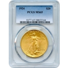 1924 $20 Saint Gaudens Double Eagle PCGS MS65