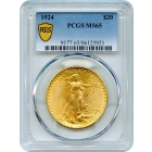 1924 $20 Saint Gaudens Double Eagle PCGS MS65