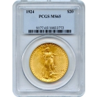 1924 $20 Saint Gaudens Double Eagle PCGS MS65