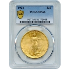 1924 $20 Saint Gaudens Double Eagle PCGS MS66