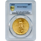 1924 $20 Saint Gaudens Double Eagle PCGS MS66+