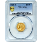 1925-D $2.50 Indian Head Quarter Eagle PCGS MS64