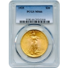 1925 $20 Saint Gaudens Double Eagle PCGS MS66