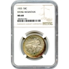 1925 50C Stone Mountain Silver Commemorative NGC MS68