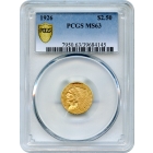 1926 $2.50 Indian Head Quarter Eagle PCGS MS63