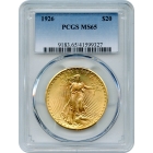 1926 $20 Saint Gaudens Double Eagle PCGS MS65