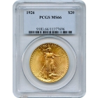 1926 $20 Saint Gaudens Double Eagle PCGS MS66