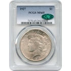 1927 $1 Peace Silver Dollar PCGS MS65 (CAC)