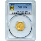 1927 $2.50 Indian Head Quarter Eagle PCGS MS63