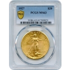 1927 $20 Saint Gaudens Double Eagle PCGS MS63